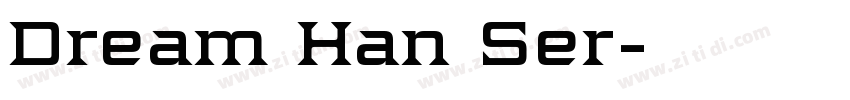 Dream Han Ser字体转换